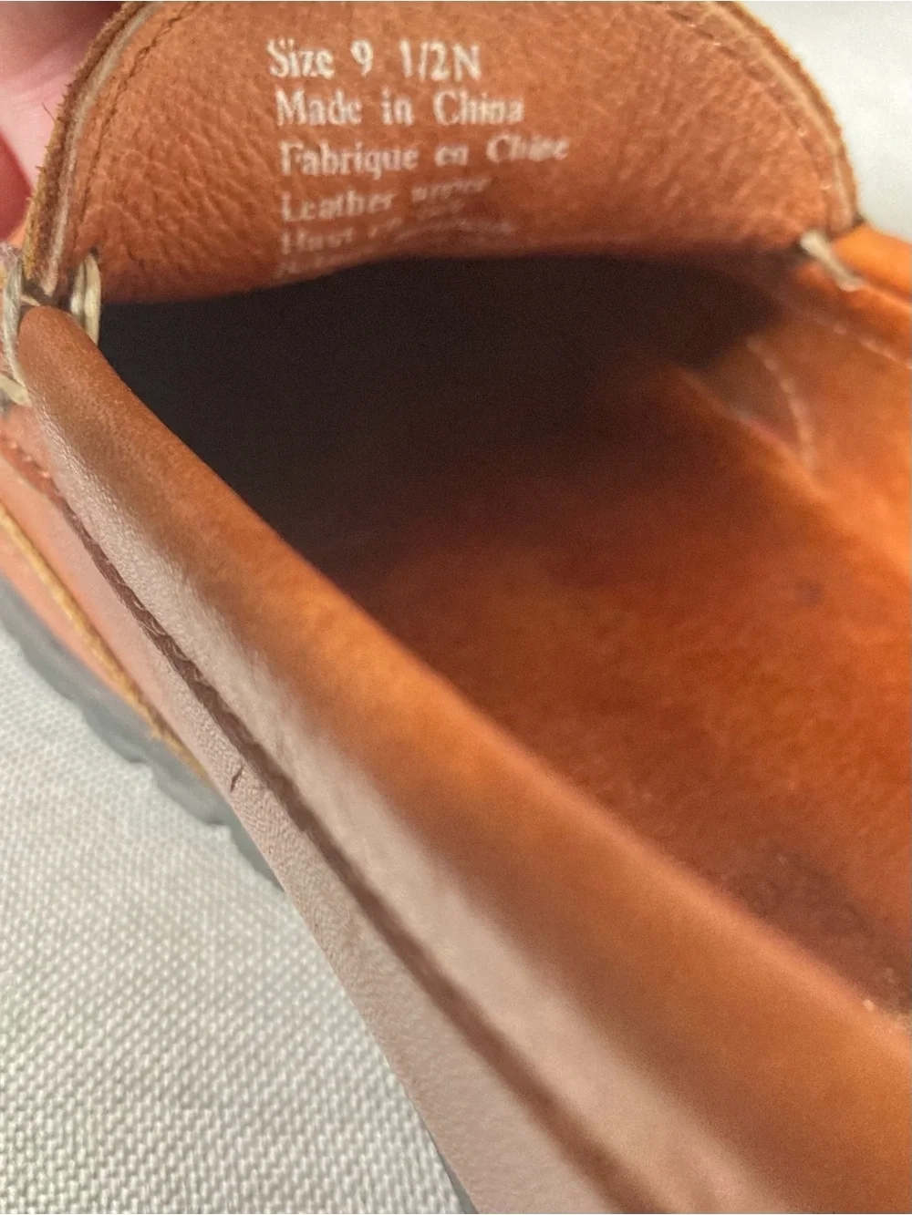 Eddie Bauer Leather Loafers Moc Toe Slip-On Shoes Brown Women’s 9.5 Narrow